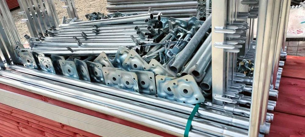 Rusztowanie 150 m2 nowe system plettac 70 platek