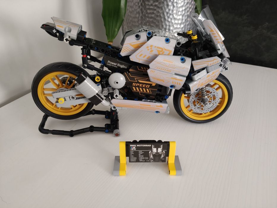 Klocki MOC  model motocykl BMW zestaw kompatybilny z Lego 506 elementów