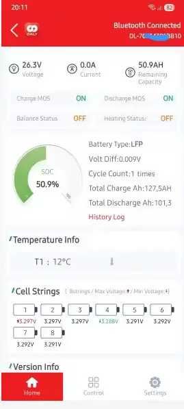 CTOLITY CT100-25 LiFePO4 акумуляторна батарея 25.6V 100Ah 2560Wh (DALY BMS Bluetooth)