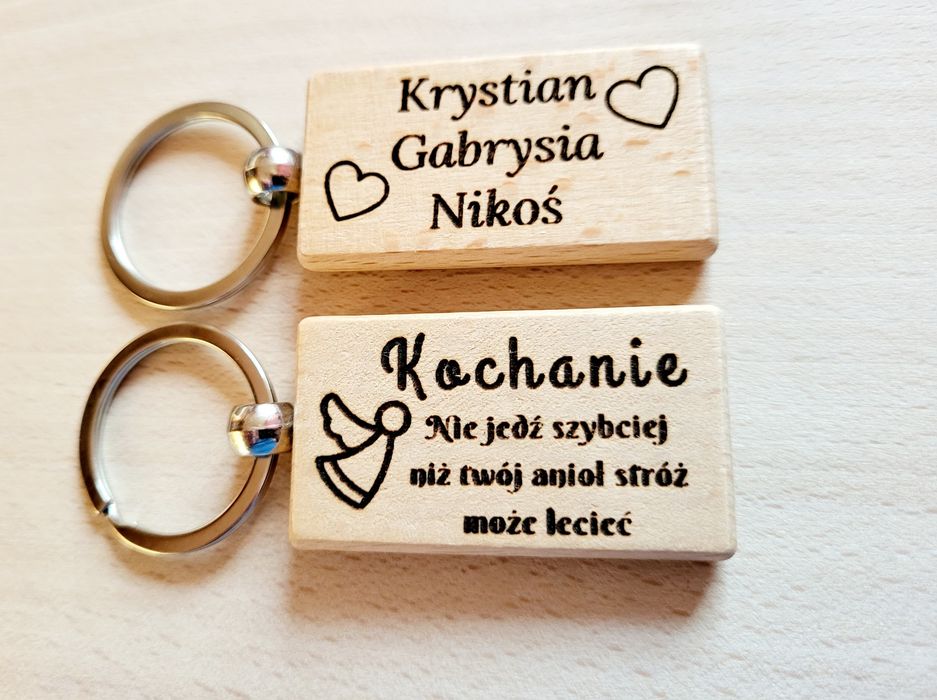 Brelok dla męża Breloczek dla żony Zawieszka Personalizowana Grawer
