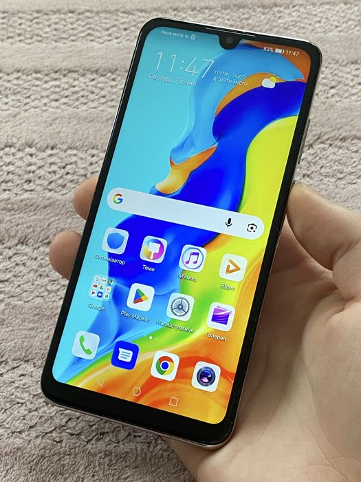 Телефон Huawei P30 lite 4/128gb білий класний стан