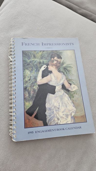 Ретро блокнот США 1995, календарь со знаменитыми произведениями