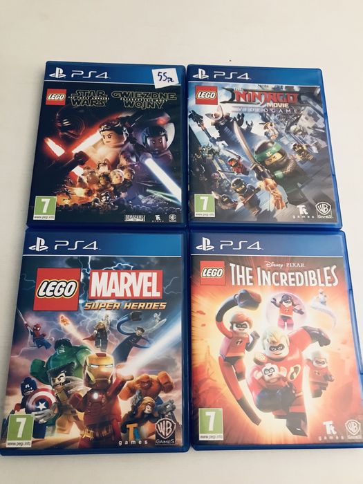 4x lego ninjago star wars iniemamocni marvel super heroes Disney pixar