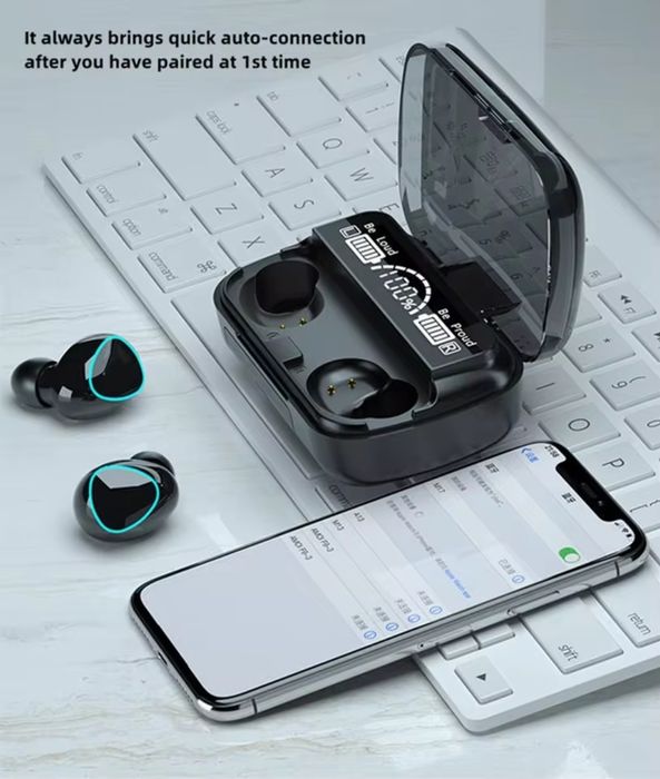 Беспроводные наушники M10 TWS Bluetooth с кейсом-павербанком