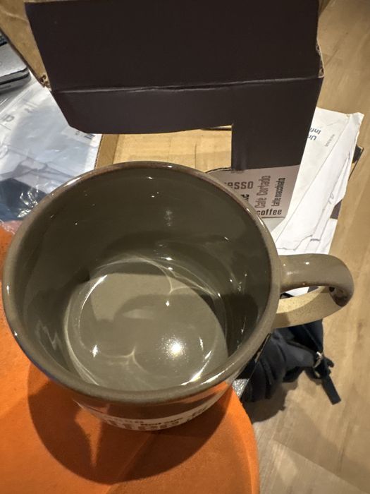 Chávena chá latte café nova embalada
