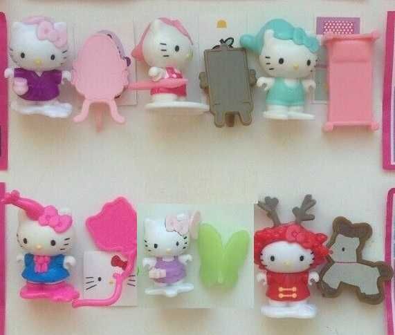 *_* zestaw Hello Kitty + kartki 6szt. kinder niesp Wariant kolor, nowe