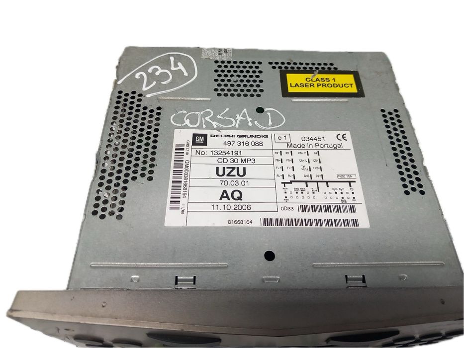 Rádio / auto-rádio OPEL Corsa D