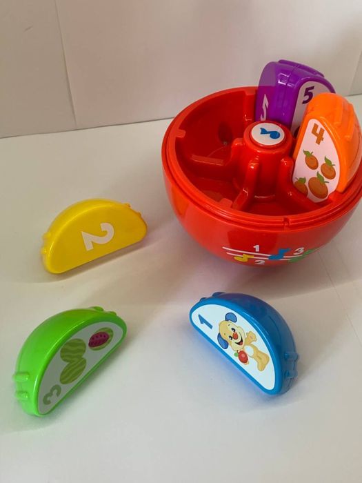 Дитяча іграшка,Розумне яблуко, fisher price на німецькій мові