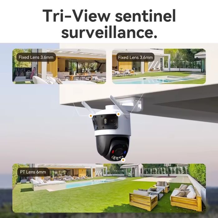 Вулична WiFi відеокамера IMOU Cruiser Triple  11mp  IPC-S7UP-11M0WED