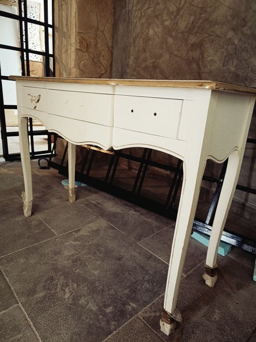 Consola madeira branco patine Maisons du Monde – 109x40x79 cm