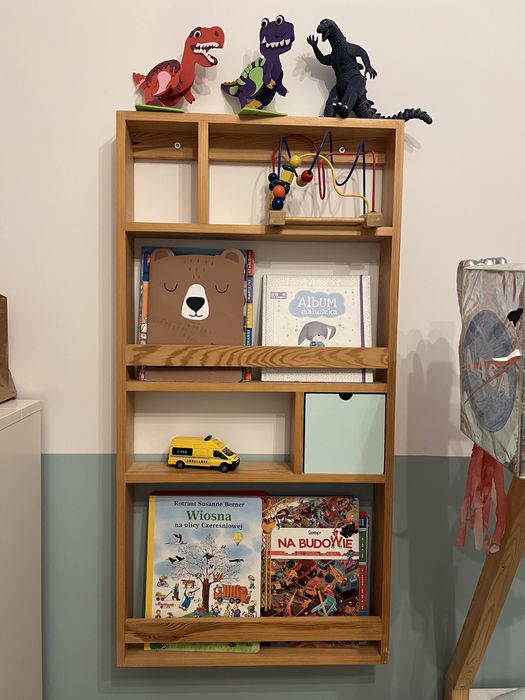 Półka na ksiązki bambook drewniana