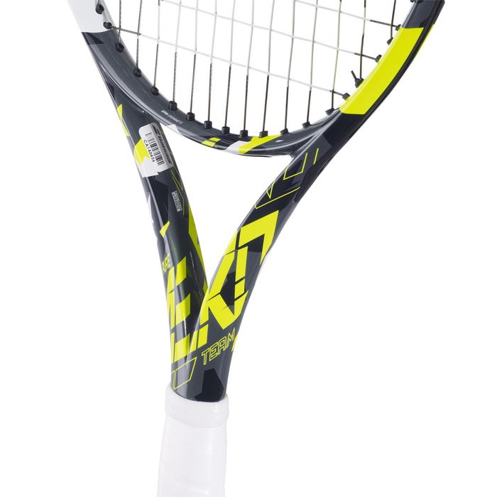 RAQUETE DE TÉNIS ADULTO PURE AERO TEAM 285G CINZENTO AMARELO