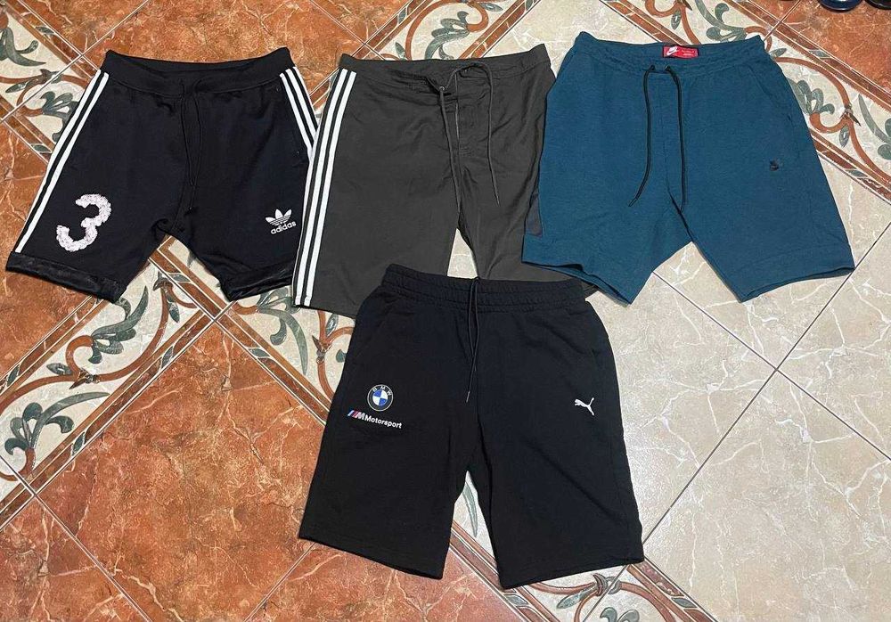 Adidas, Nike, Puma (M, L, XL) — Спортивные шорты 4 шт / Оригинал