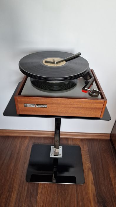 Gramofon Unitra Fonica na licencji AEG Telefunken, adapter, winyl,