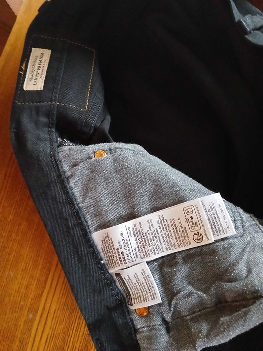 Levis 501 czarne 38/30 pas:2x50-52cm