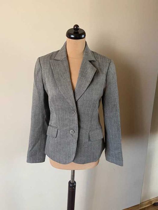 40 42 hm h&m zakiet blazer marynarka narzurka braz basic capsule