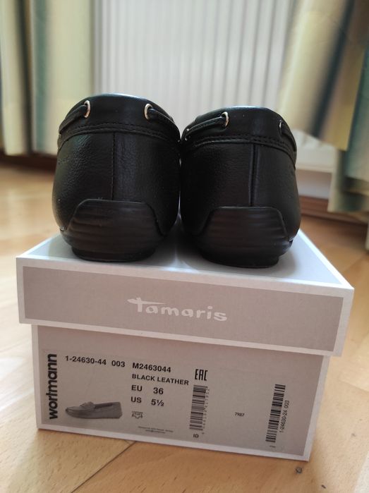 Мокасини жіночі шкіряні нові 36р Tamaris