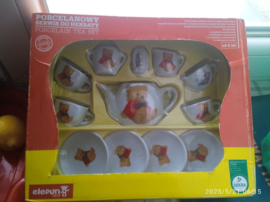 Dla dziecka serwis porcelanowy do herbaty