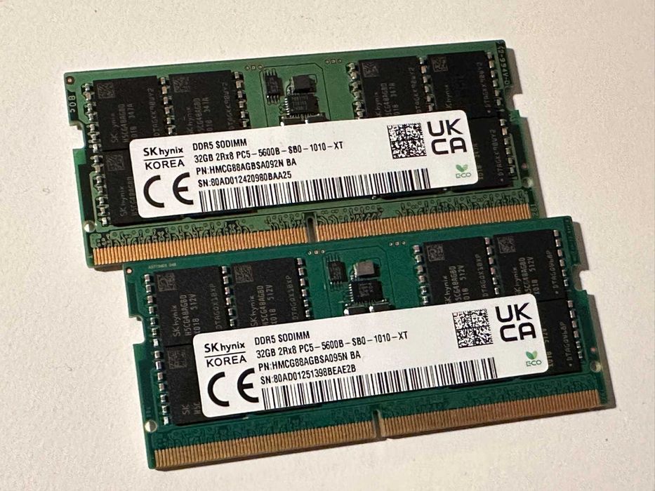 64Gb DDR5 5600Mhz So-Dimm комплект оперативной памяти для ноутбука RAM