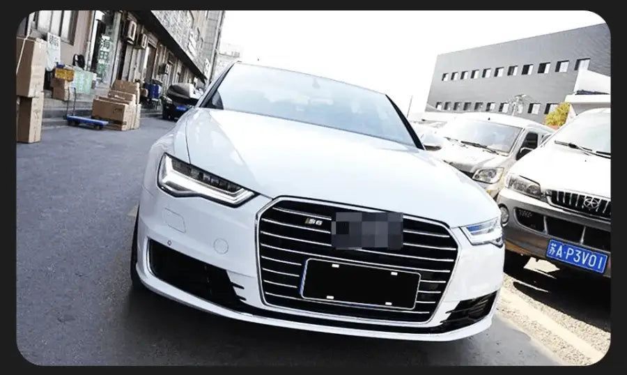Audi A6 C7 A6L 2012–2018 Reflektory Lampy Przednie LED DRL Dynamiczny Kierunkowskaz Komplet