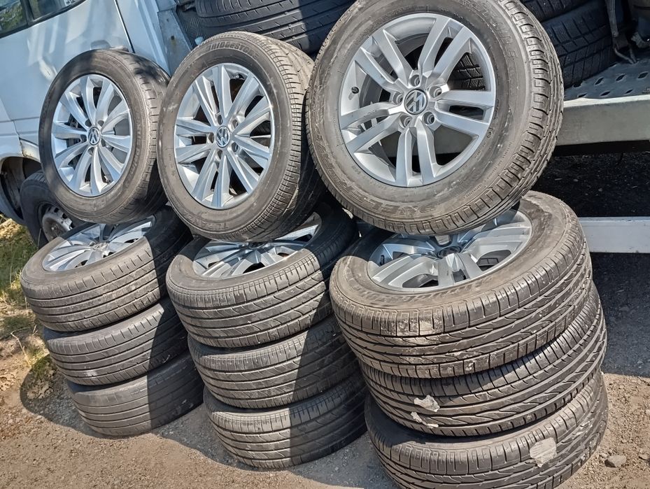 Диски з колесами wv 5/112/r16,Golf 4/5/6/7/8,Pasat B5/6/7/8,Caddy Toura Skoda, Octavia,super BTiguan,8mm літо,