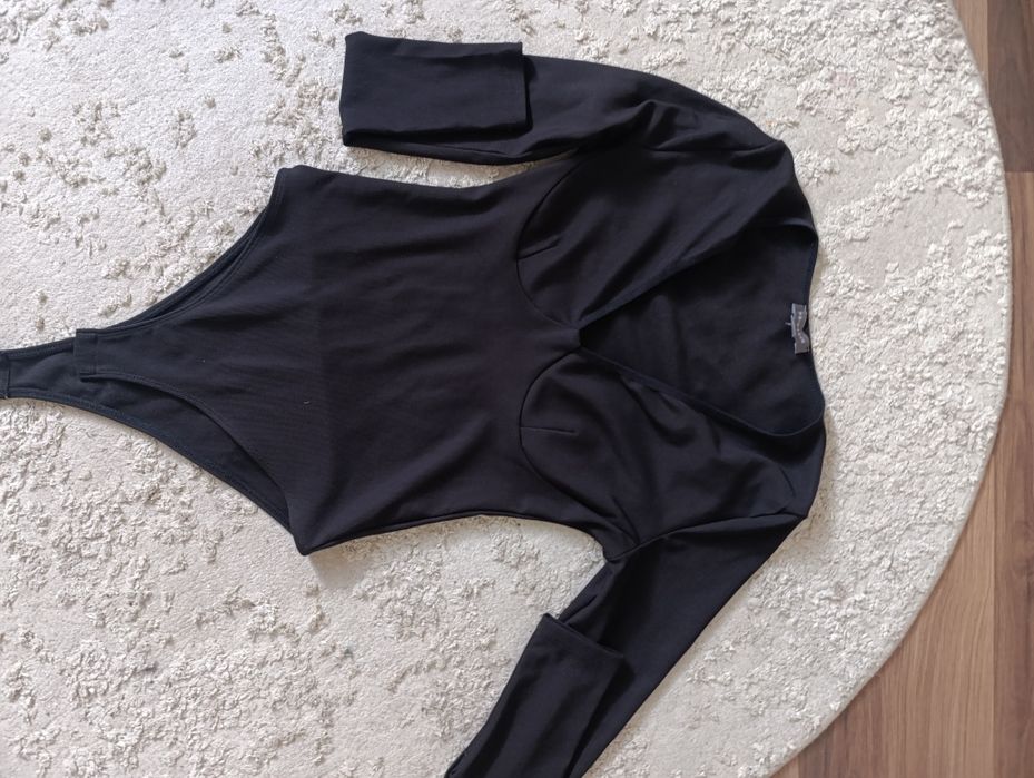 Body bluzka prążkowana  elegancka s m