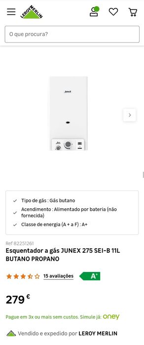 Junex L275 SEI Water Heater