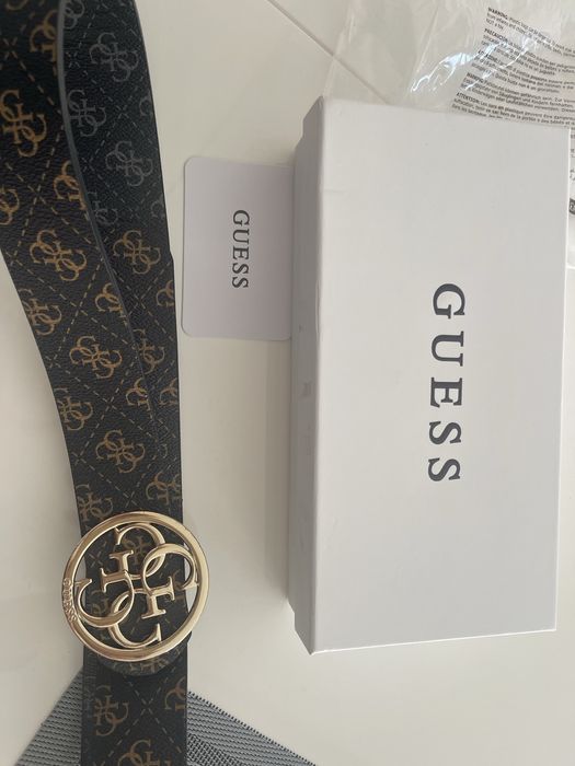 Pasek Guess dwustronny damski 110cm