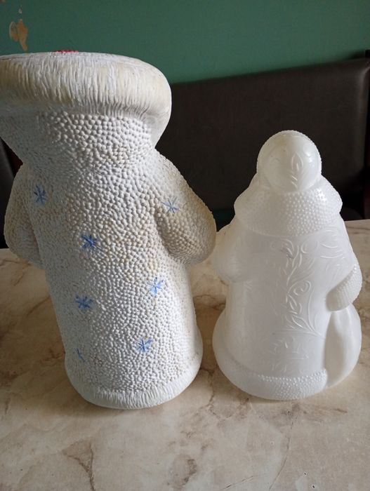 Дед Мороз под ёлку,огромный,пластмассовый,советский.Винтаж.