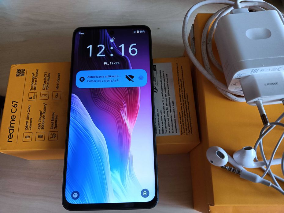 Telefon REALME C67 5G 8/256GB 6,72' praktycznie jak nówka