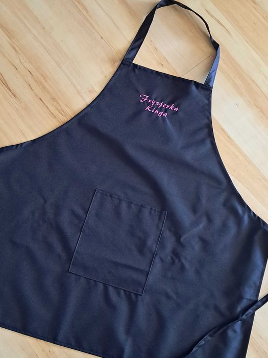 fartuch fartuszek fryzjerski z haftem Fryzjerka Kinga