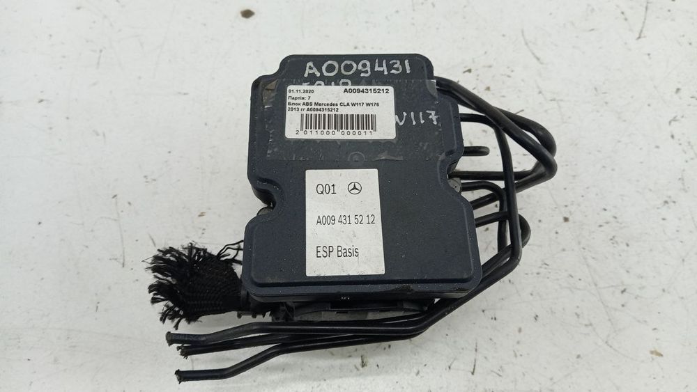 Блок ABS Mercedes CLA W117 W176 2013  A0094315212