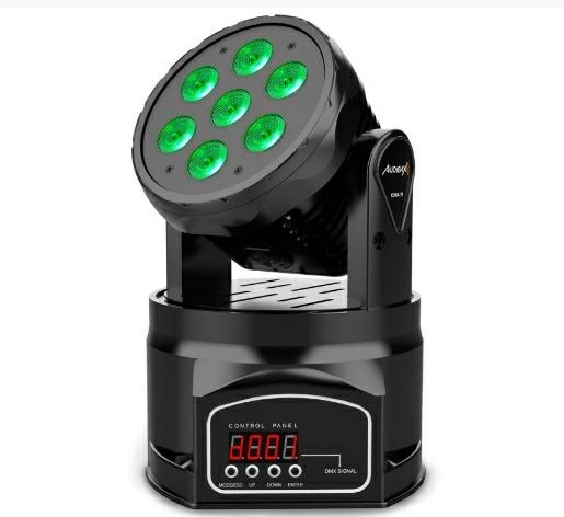 Cabeça LED “Moving Head” 70W RGBW – NOVA com garantia