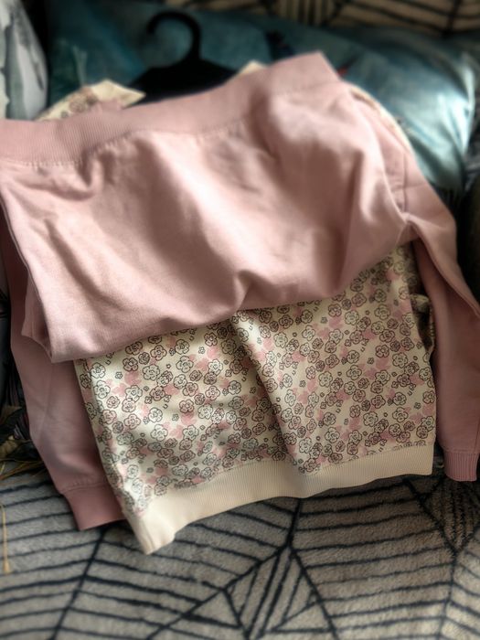 2 ciepłe bluzy, rozmiar 92