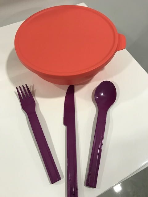 Caixa 1L + Talheres Tupperware