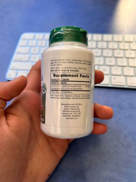 Natures Plus Licorice DGL корень солодки лакрица бад добавка