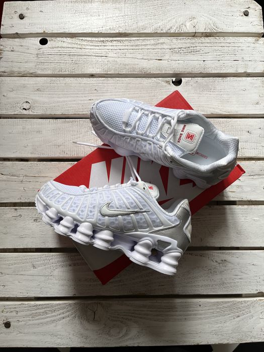 Nike Shox TL Metallic Silver White 38