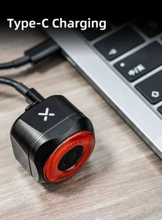 XOSS XR PRO Tylna lampka rowerowa LED z autostopem 360mAh 28g USB-C