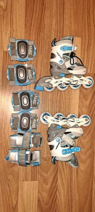 Ролікі/ковзани дитячі Ramiz 27-30 +захист +шолом