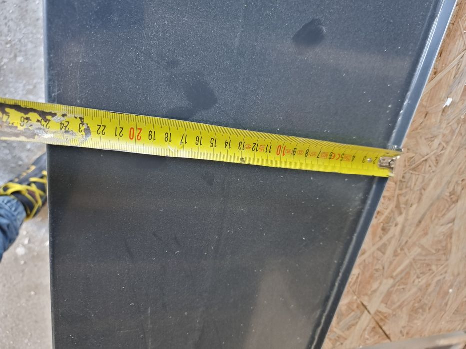 Parapet aluminiowy zewnętrzny 160 cm antracyt