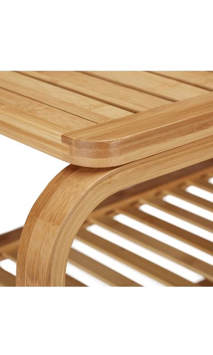 Banbusowa ławka na buty