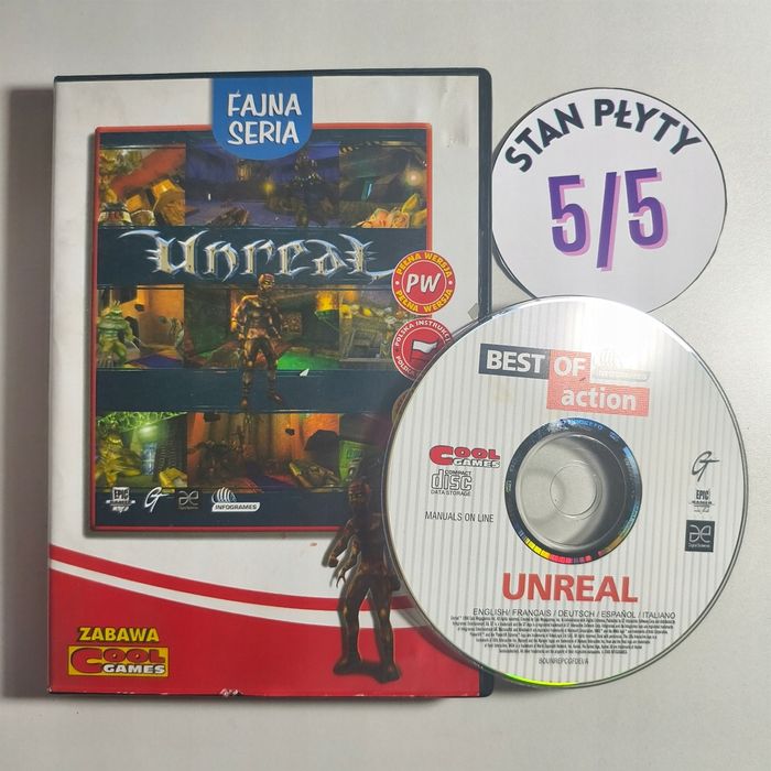 Gra PC - UNREAL 1 - Polskie wydanie UNIKAT - SUPER STAN RETRO
