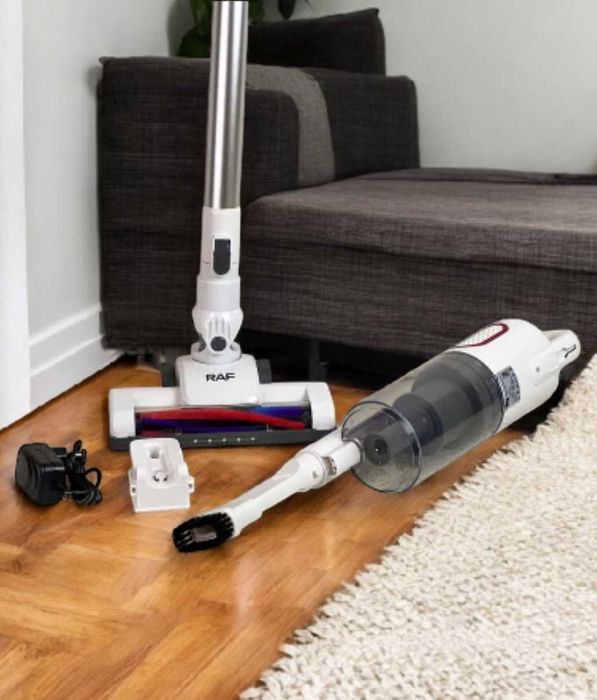 Портативний ручний пилосос на акумуляторі з насадками 120 вт