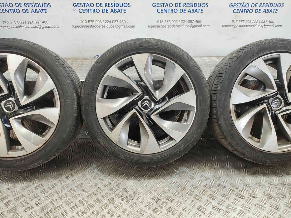 Conjunto de jantes 18 originais Citroen DS5 de 2011 a 2019 8J ET27 4x108
