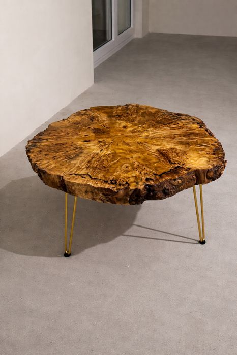 Stolik topola z czeczota