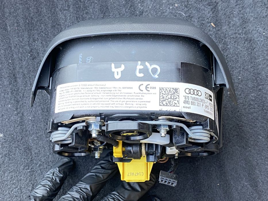Подушка безпеки в кермо руль airbag водійська audi q7 4m чорна usa
