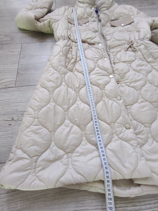 Płaszcz pikowany beżowy rozm L