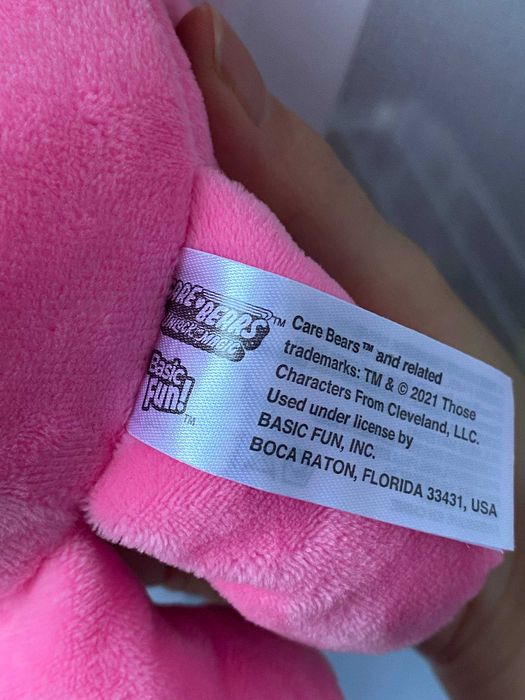 Фірмова м'яка іграшка, рожевий ведмедик Care Bears - Cheer Bear