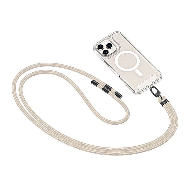 Tech-Protect C7S Rope Crossbody Strap Taupe/Black