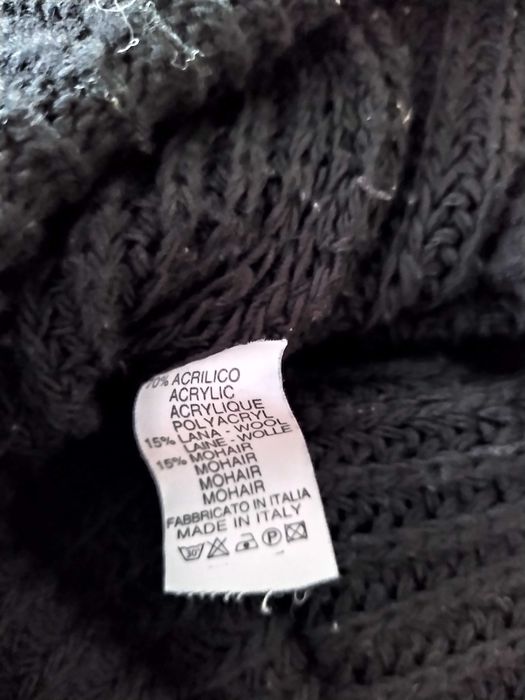 czarny ciepły sweter S